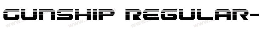 Gunship Regular字体转换